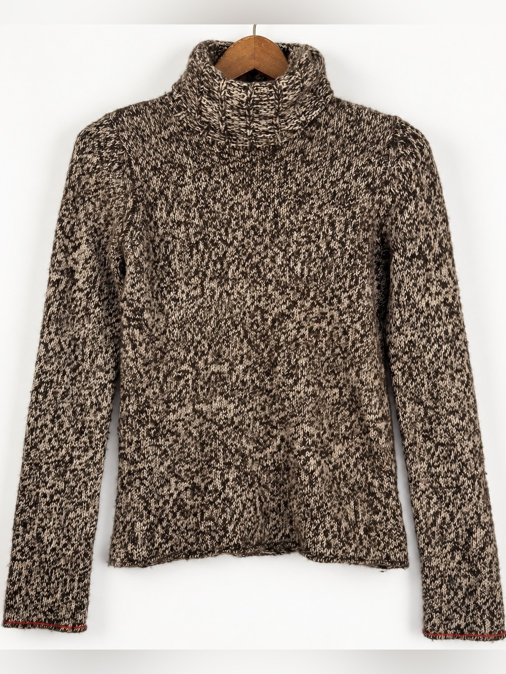 Vintage 2006 GAP Brown Marled Lambswool Turtleneck Sweater M